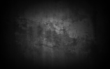Aufkleber - Old wall texture smeared engine oil cement dark black gray  background abstract grey color design are light with white gradient background.