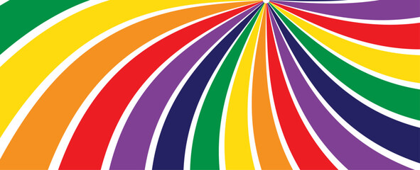Pride Gradient background with LGBTQ Pride Flag Colours. banner logo lgbtq pride month with rainbow. Website banner, sale. Symbol of pride month june support. vector illustration