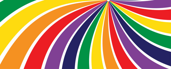 Wall Mural - Pride Gradient background with LGBTQ Pride Flag Colours. banner logo lgbtq pride month with rainbow. Website banner, sale. Symbol of pride month june support. vector illustration