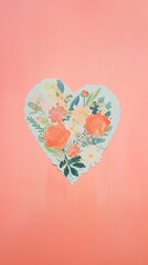 Wall Mural - Heart creativity painting pattern.