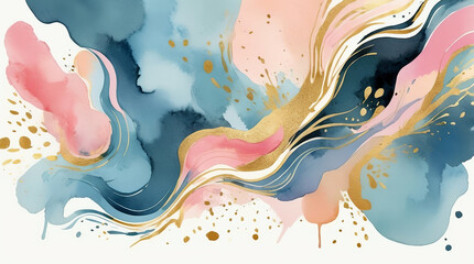 Wall Mural - watercolor art design abstract background 