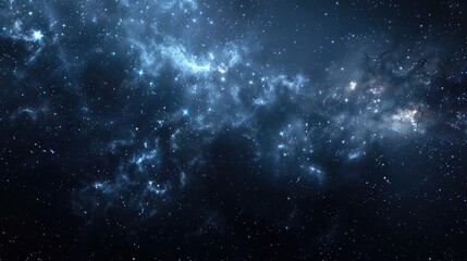 Wall Mural - starry night sky background with stars galaxy and cosmic elements