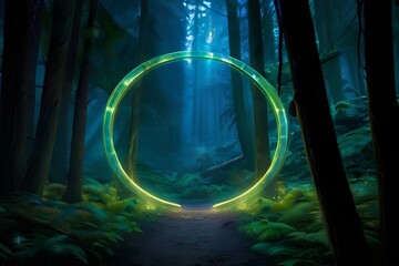 Wall Mural - light in the forest