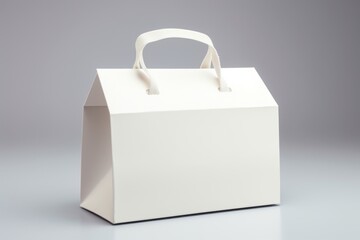 Canvas Print - Box Handle  packaging handbag white box.