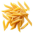 © Sim - penne pasta top view full length on transparency background PNG