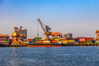 © Mulin - Busy container freight terminal