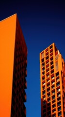 Canvas Print - High contrast Buildings building architecture outdoors.