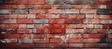 Fototapeta  - old red brick wall texture background