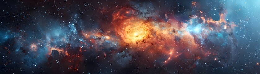Wall Mural - magnificent cosmic spectacle unveiling the grandeur of a visionary space telescope s celestial