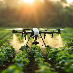 Poster - Autonomous Agricultural Drones Monitoring Crop Health and Spraying Fertilizers in Smart Farming Landscape