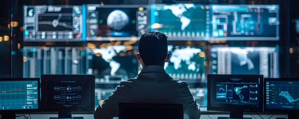 Poster - Monitoring a Probe s Landing on an Asteroid from a High Tech Control Room in a Space Concept