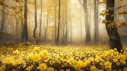 Yellow forest bloom