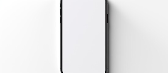 Poster - A smartphone with a white screen is featured in the copy space image