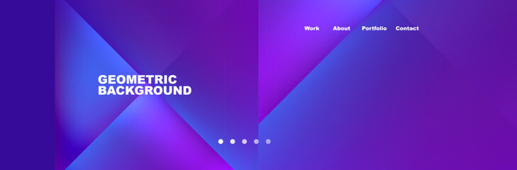 Triangle minimal web site page background design. Vector Illustration For Wallpaper, Banner, Background, Card, Book Illustration, landing page