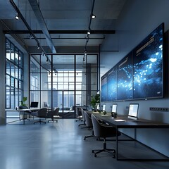 Poster - Cutting Edge Digital Marketing Presentation in Contemporary Tech Office Space