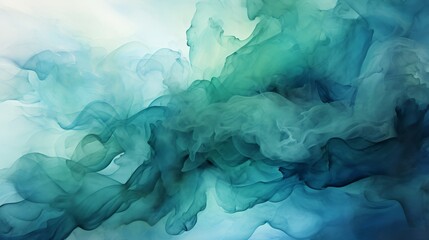 Designing a Natural Watercolor Texture with Subtle Blue-Green Gradients