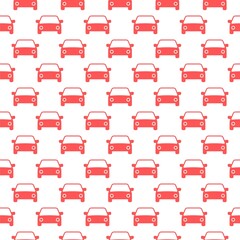 Canvas Print - Car icon isolated seamless pattern on white background