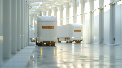 Poster - Digital transformation in logistics with automated warehouses and AI route optimization