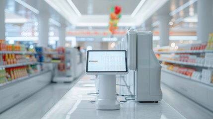 Poster - Digital transformation in retail with automated checkout systems and AI inventory management