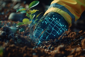 Arbor Day promotes greenery with closeup shots of volunteers planting trees