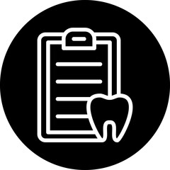 Sticker - Vector Design Dental Record Icon Style