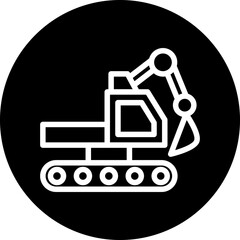 Poster - Vector Design Excavator Icon Style