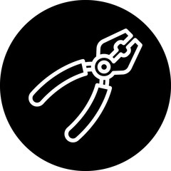 Poster - Vector Design Pliers Icon Style