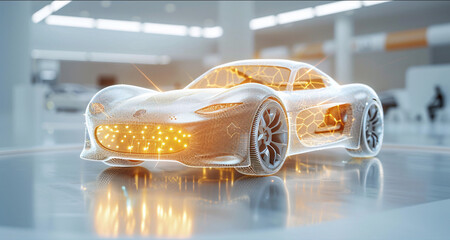 Poster - digital transformation in automotive industry with autonomous vehicles and ai-driven diagnostics
