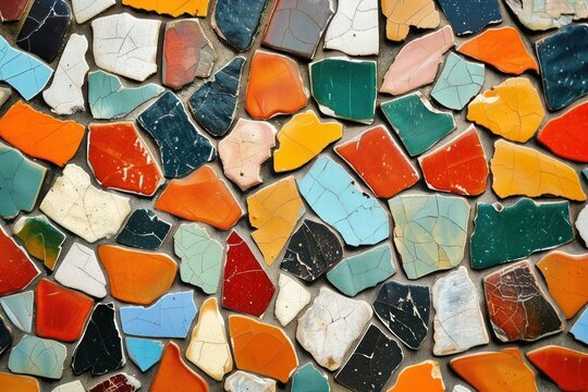 colorful mosaic tiles