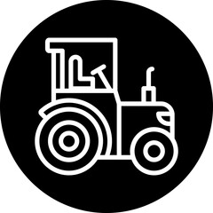 Poster - Vector Design Tractor Icon Style