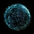© Anatoll Paveel - plexus planet sphere of dots and lines, social networks, communication, business, Graphic Plexus Futuristic concept