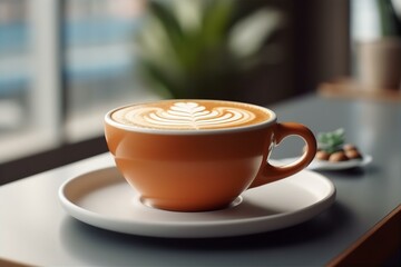 Coffee, cup, cappuccino, drink, cafe, espresso, latte, beverage, white, brown, hot