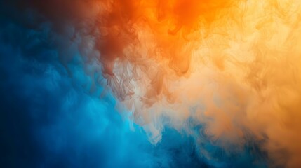 Wall Mural - Orange to blue gradient image