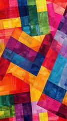 Fototapete - colorful mosaic background
