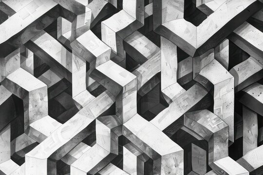 black and white wall