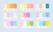 © Nganhaycuoi - Pantone colour palette catalog samples. Color swatch. Set of abstract color palette banner