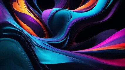 Poster - A dark abstract background with deep shadows and ethereal elements, illuminated by dramatic lighting
