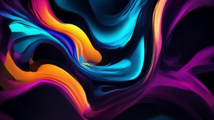 Poster - A dark abstract background with deep shadows and ethereal elements, illuminated by dramatic lighting