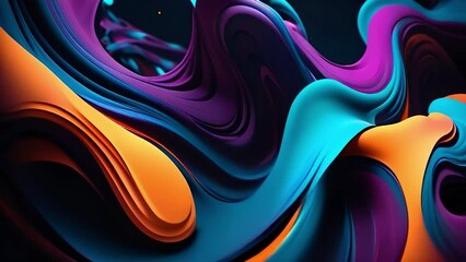 Poster - A dark abstract background with deep shadows and ethereal elements, illuminated by dramatic lighting