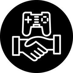 Poster - Vector Design Game Handshake Icon Style