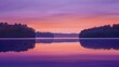 © ZeeZaa - Peaceful Lake at Sunset with Purple Sky