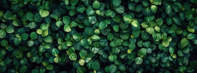 Green leaves and nature pattern wallpaper