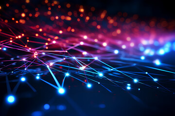 Digital backdround ideal for technological operations, neural networks, AI, data transmission and encryption, digital archives, audio and visual representations, scientific research
