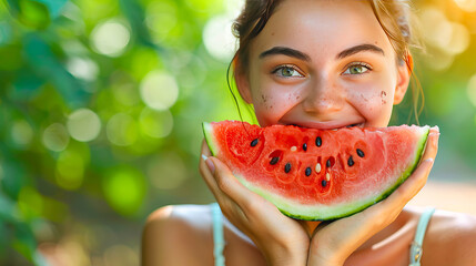 Joyful summer vibes, celebrating national watermelon day