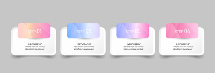 Fototapete - Presentation business infographic template vector.