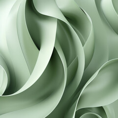 Wall Mural - Light moss green designs perfect for calming home backgrounds.