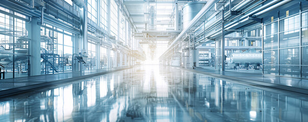 Poster - Next-gen industrial tech with blank area for text