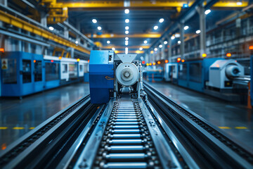 Poster - Smart manufacturing with digital tools and blank text area