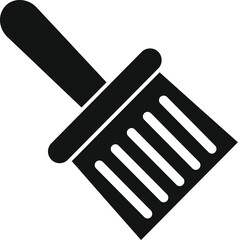 Poster - Vector illustration of a simple paintbrush icon, ideal for web design and signage