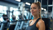 © Poramet - Teen exercise workout in gym fitness with dumbbell